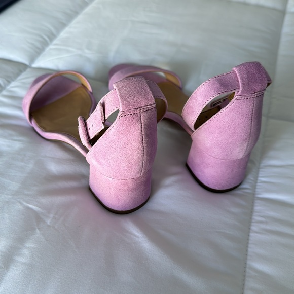 Banana Republic Lilac Suede Block Heeled Sandal - Picture 3 of 10